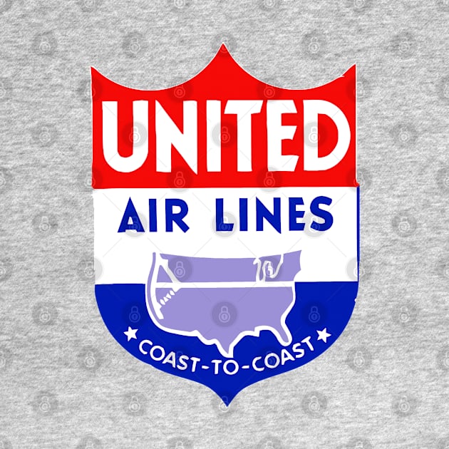 Retro United Airlines by Music City Collectibles